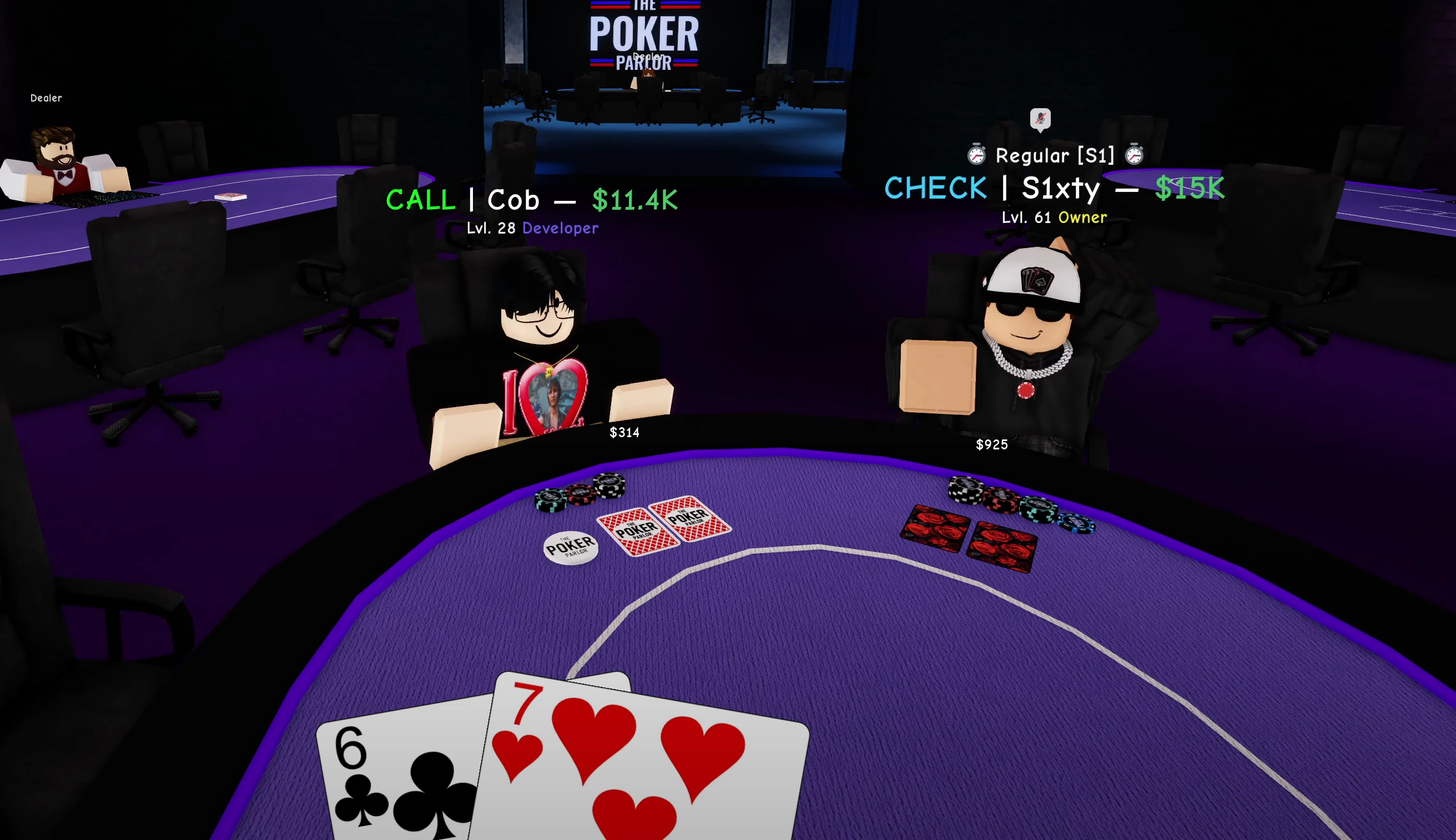 Poker Parlor gameplay.