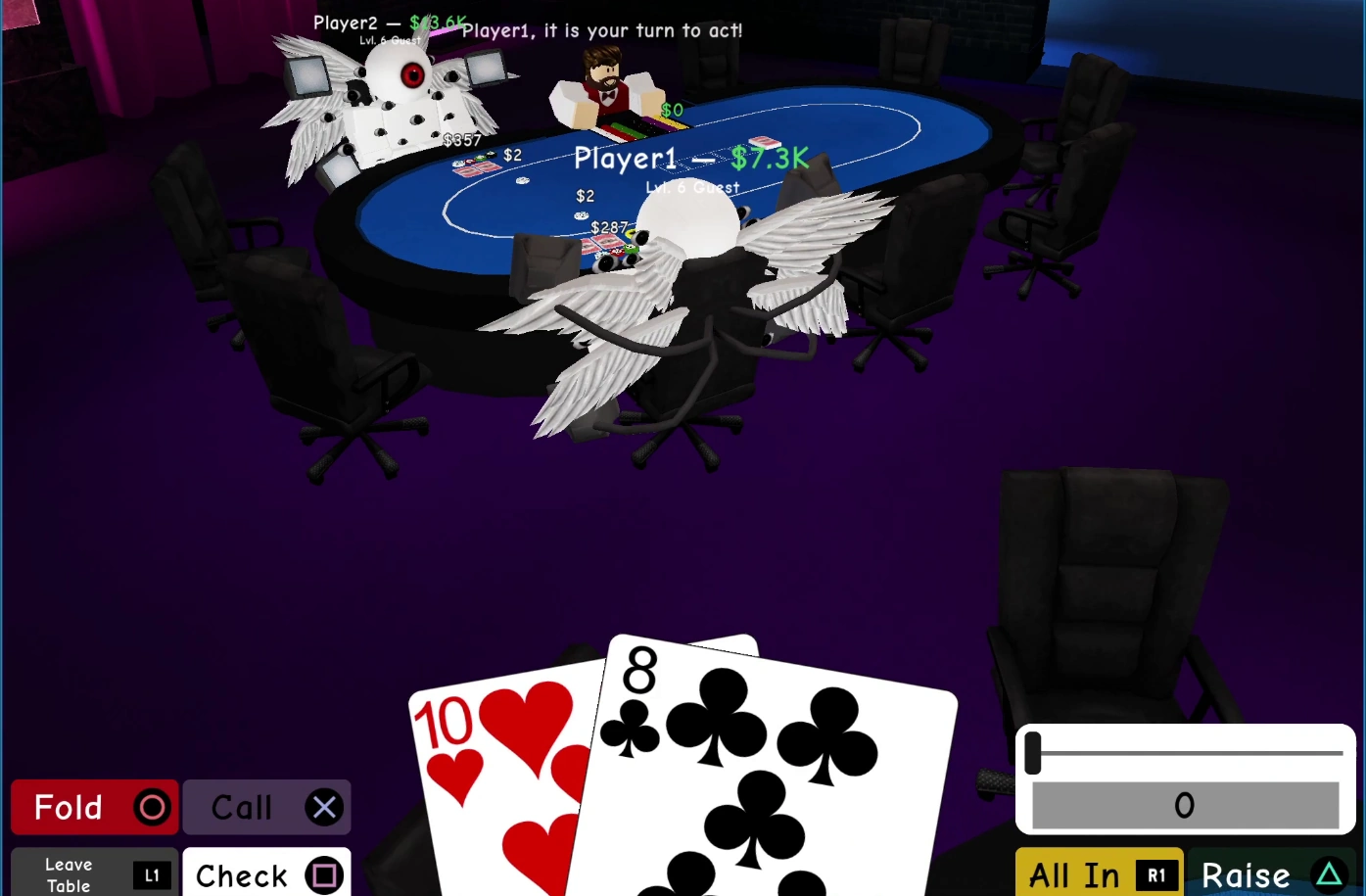 Poker Parlor UI mobile and desktop comparison